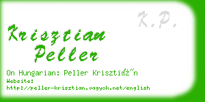 krisztian peller business card